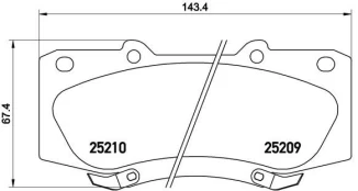 Stabdžių trinkelių rinkinys, diskinis stabdys BREMBO P 83 140 kaina