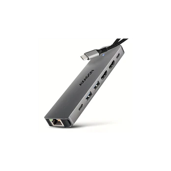 AXAGON USB-C 5Gbps DUAL 4K DISPLAY 7in1 Hub | HMC-7HX2