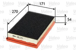 Oro filtras VALEO 585213 kaina