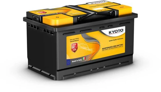Akumuliatorius KYOTO 12 V, 75 Ah, 680 A, pliusas kairėje