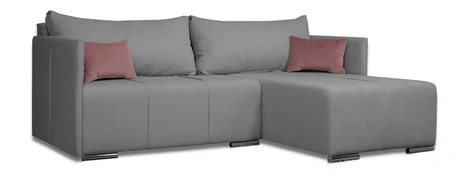 Kampinė sofa Deka-Sturis Šviesiai pilka