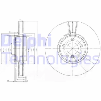 Stabdžių diskas DELPHI BG9004