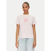 Pieces Marškinėliai Skylar 17155376 Rožinė Regular Fit