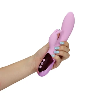 Loveline By Shots Ultra Soft Silicone Rabbit Vibrator - Exotic Fuchsia