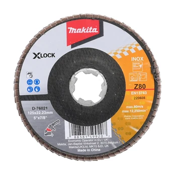 Lapeliniai diskai Makita D-76021, X-Lock, 125 mm, Z80