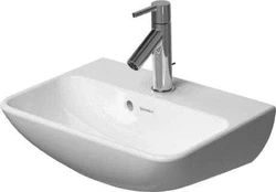 Duravit ME by Starck Handrinse basin, Wall-mounted sink, Ceramic, Baltas, 450 mm