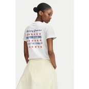 Tommy Jeans Marškinėliai DW0DW23481 Balta Regular Fit