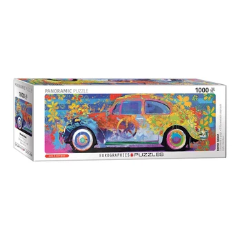 VW Beetle panoraminė dėlionė 1000 dalių, aukštos kokybės