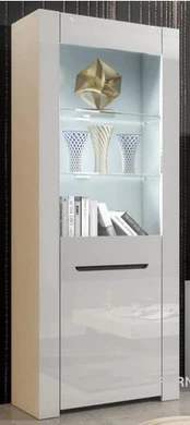 Vitrina Milano 09, 60x165x35 cm, balta