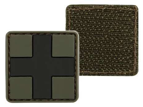 Pleistras Mil-Tec PVC 3D FIRST AID small, olive