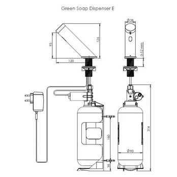 STERN Green automatinis muilo dozatorius