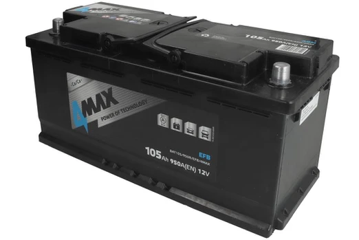 Akumuliatorius 4MAX BAT105/950R/EFB/4MAX 12V 105Ah 950A D+
