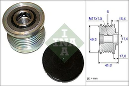 INA 535 0193 10 Freewheel alternator pulley