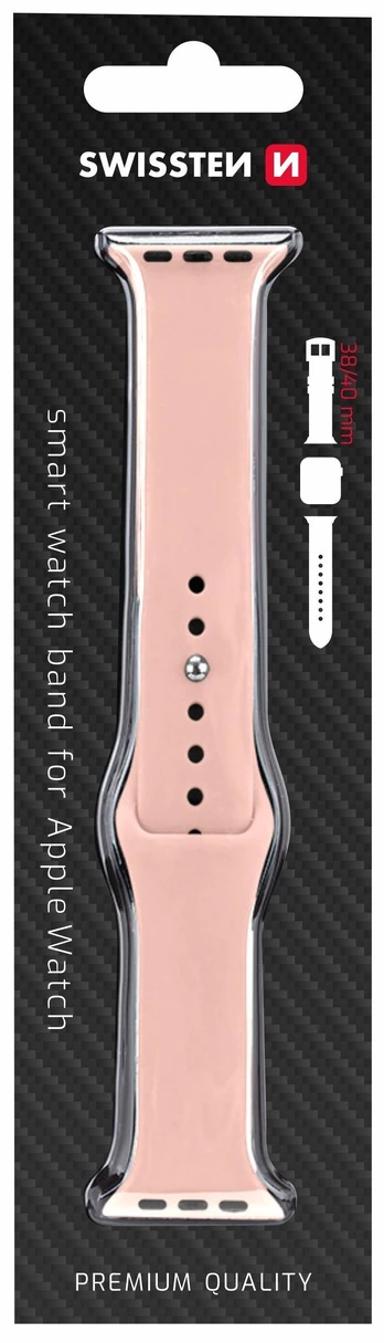 Dirželis Swissten, Silicone Band, rožinė sp.