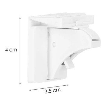 Spintelių, stalčių užraktai HA5133, 4 vnt, White