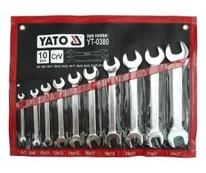 YATO FLAT SATIN RAKTAI 10 vnt. 6-27 mm. CASE 0380