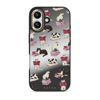 Curious Cat - iPhone 17 Case, Elite Mirror Dark (MagSafe) / Gold