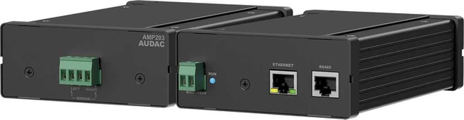 Audac AUDAC AMP203 Dante™ mini stereo stiprintuvas