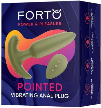FORTO smailus vibruojantis kištukas žalias