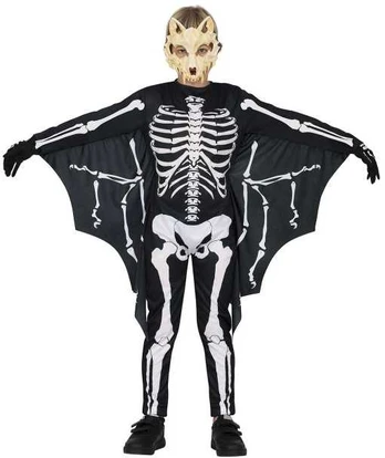 Fiesta Flagermus skelet kostume