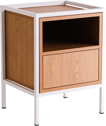 Customform Kavos staliukas, RAVE BASIC 80, 85x80x45 cm, Ąžuolas/Juoda