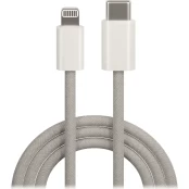Maxlife MXUC-06 cable USB-C - Lightning 1,0 m 20W grey nylon kaina