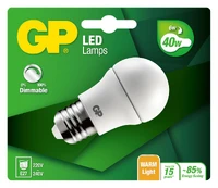 GP - LED Lamp Mini Globe, E27, DIM, 6W (40W), 470lm, kaina