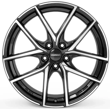 DEZENT TO dark Black Polished R17 5x112.00 ET47 CB66.60 J7.0