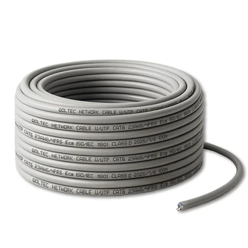 Qoltec UTP Patchcord Cable | Copper Cu | CAT6 | High speed 1Gb/s | LAN | 100m | Grey