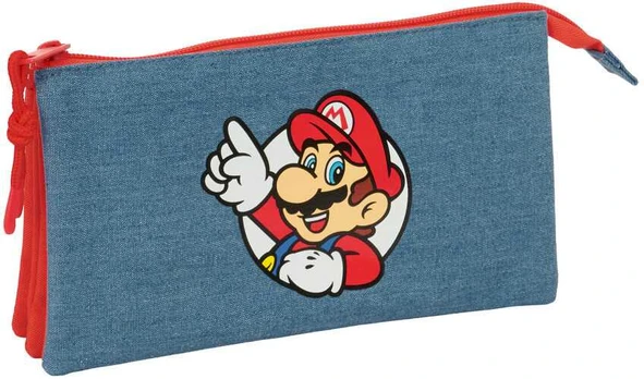 Safta Super Mario triple pencil case