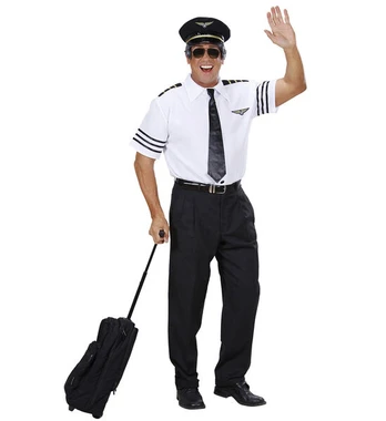 „PILOT“ (marškiniai, kaklaraištis, skrybėlė)