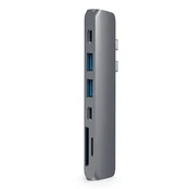Dock stotelė Satechi Slim Type-C PRO hub 4K, pilka