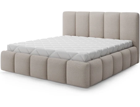 „Bed Edvige“ 140x200, „Modern“, smėlio spalvos