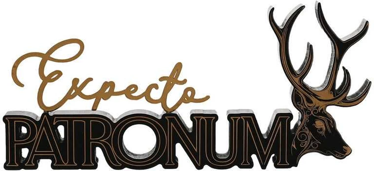 Widdop Co Harry Potter Patronum wooden sign