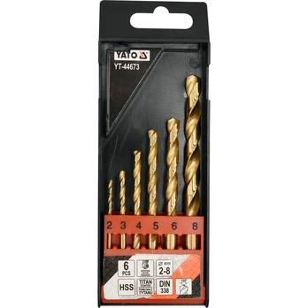 Grąžtų rinkinys Yato YT-44673, 2 - 8 mm, 6 vnt