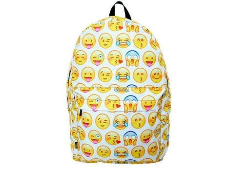 Sportinė kuprinė Emoji, balta