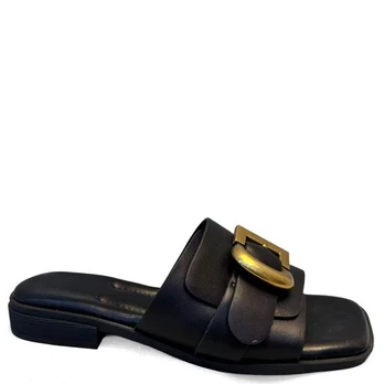 SERGIO MORETTI Šlepetės moterims, Juoda, Slippers
