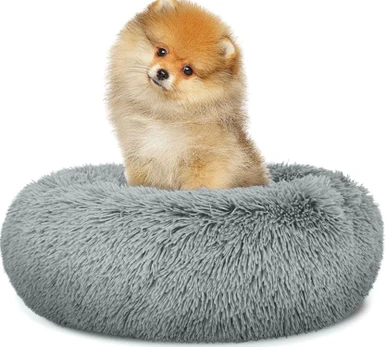 Gyvūno guolis Leobert Plush Bed, šviesiai pilka, S