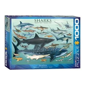 Dėlionė Eurographics, 6000-0079, Sharks, 1000 d.