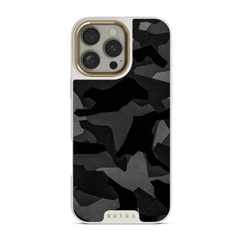 Night Black Camouflage - iPhone 16 Pro Max Case, Elite Light (MagSafe) / Gold