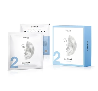 MAYSTAR STARMASK 2 Drėkinamoji kaukė, 2x30g