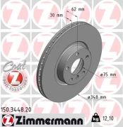 Stabdžių diskas ZIMMERMANN 150.3448.20 kaina