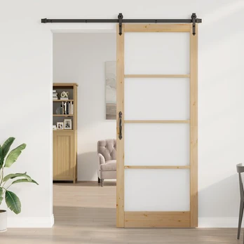 us Durys su Stiklu ORKDAL Ruda 93 x 232 cm