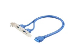 Adapteris Gembird USB 3.0 x 2 Receptacle On Bracket USB 3.0 x 2, IDE 20-pin, 0.45 m kaina