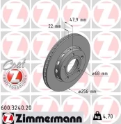 Stabdžių diskas ZIMMERMANN 600.3240.20 kaina