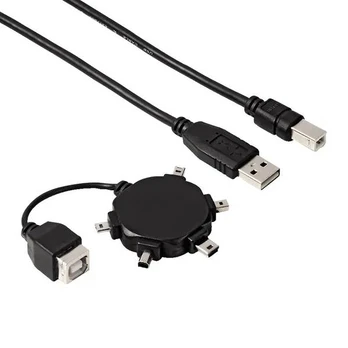 Adapteris kabelis USB A - USB B Hama 00074218 Juodas