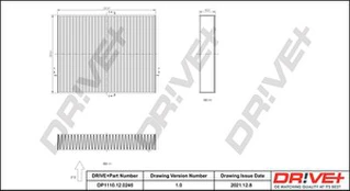 Filtras, salono oras Dr!ve+ DP1110.12.0246