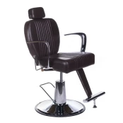 Kirpyklos kėdė PROFESSIONAL BARBER CHAIR OLAF BROWN kaina