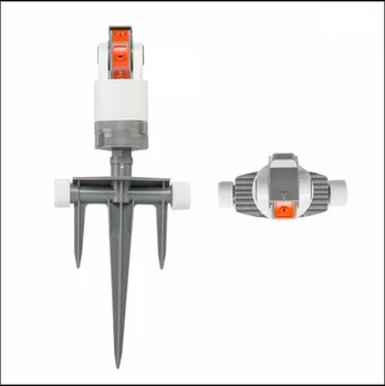 Baltas LINE 6-function rotary sprinkler on a three-tooth spike