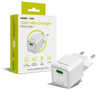 Dėklas Mobile Origin 30W Mini Charger PW23 - USB-C
